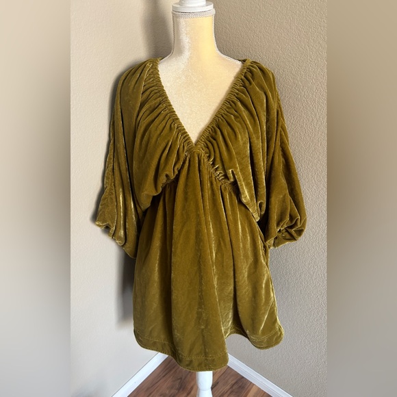 Free people Portia velvet mini dress size SP - Picture 5 of 7